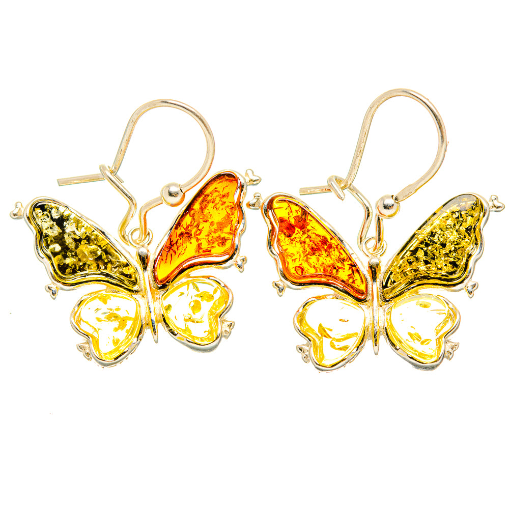 Baltic Amber Earrings handcrafted by Ana Silver Co - EARR429609 - Photo 2