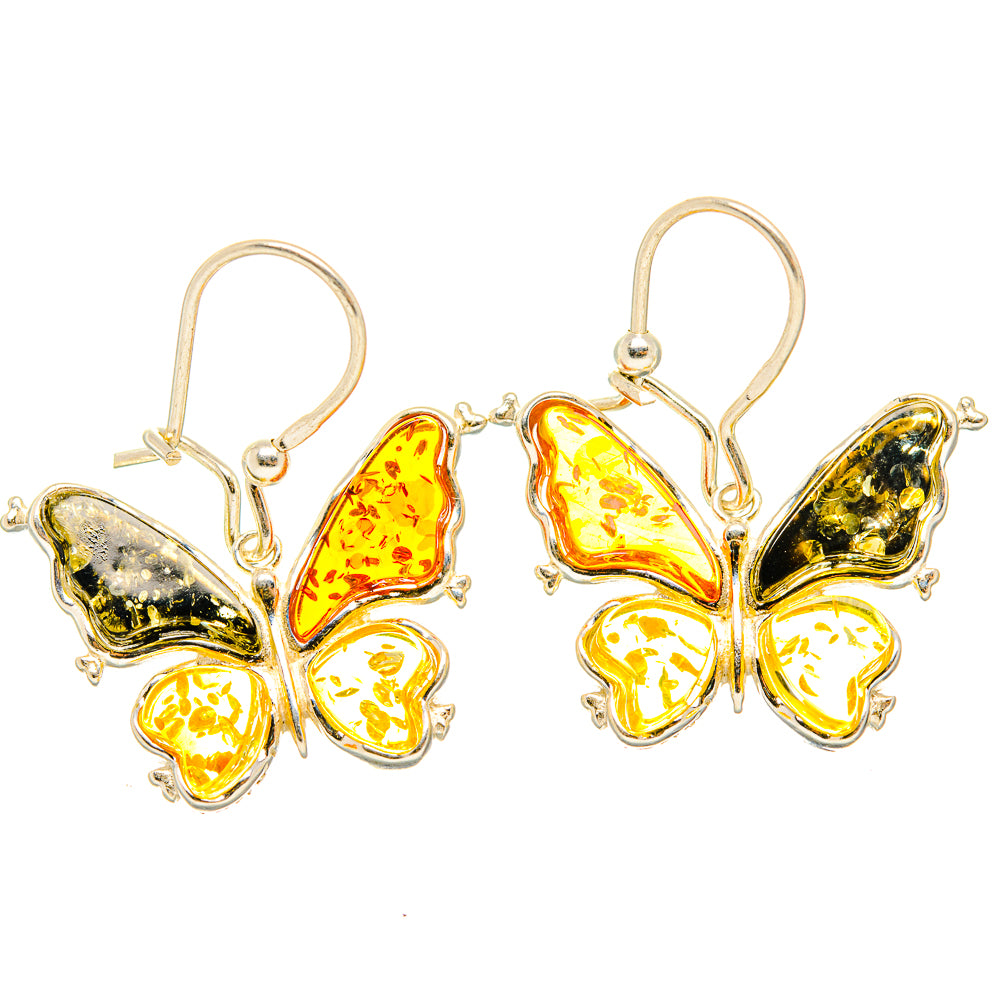 Baltic Amber Earrings handcrafted by Ana Silver Co - EARR429610 - Photo 2