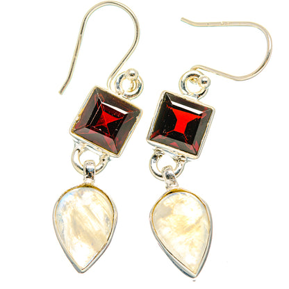 Rainbow Moonstone Earrings handcrafted by Ana Silver Co - EARR429612 - Photo 2