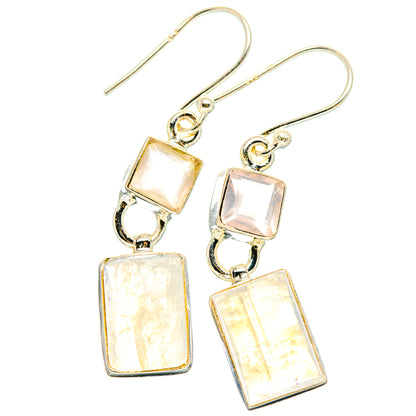 Rainbow Moonstone Earrings handcrafted by Ana Silver Co - EARR429619 - Photo 2