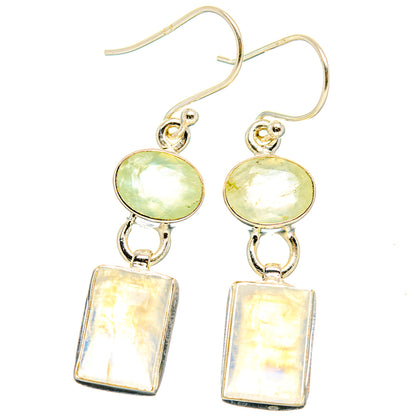 Rainbow Moonstone Earrings handcrafted by Ana Silver Co - EARR429621 - Photo 2