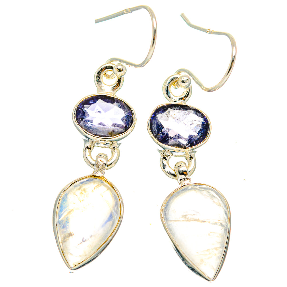 Rainbow Moonstone Earrings handcrafted by Ana Silver Co - EARR429624 - Photo 2