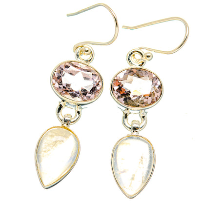 Rainbow Moonstone Earrings handcrafted by Ana Silver Co - EARR429626 - Photo 2