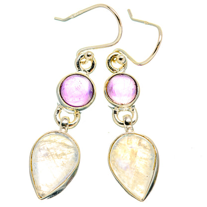 Rainbow Moonstone Earrings handcrafted by Ana Silver Co - EARR429694 - Photo 2