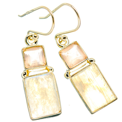 Rainbow Moonstone Earrings handcrafted by Ana Silver Co - EARR429713 - Photo 2