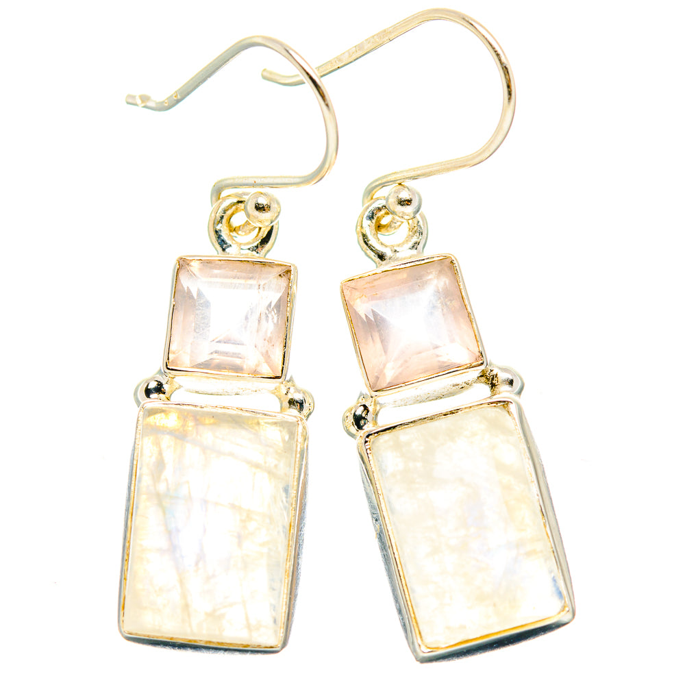 Rainbow Moonstone Earrings handcrafted by Ana Silver Co - EARR429718 - Photo 2