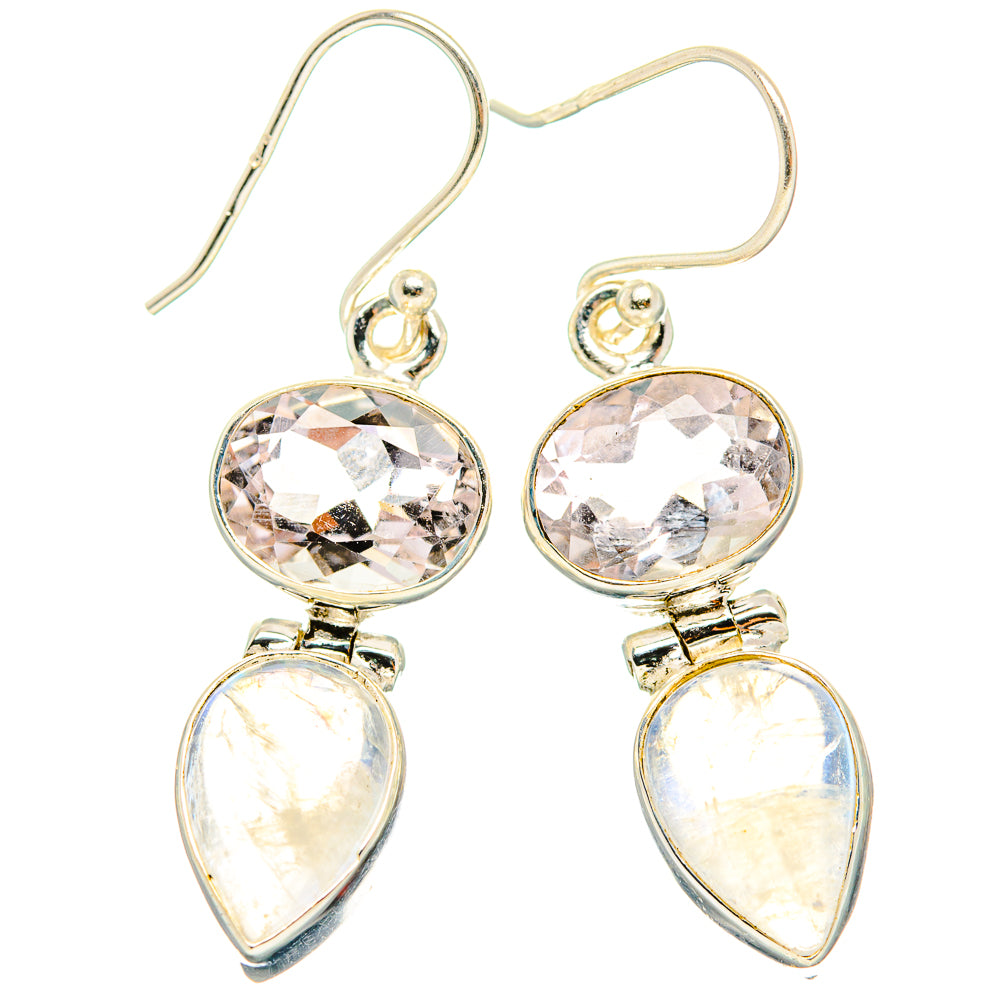 Rainbow Moonstone Earrings handcrafted by Ana Silver Co - EARR429721 - Photo 2