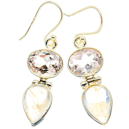 Rainbow Moonstone Earrings handcrafted by Ana Silver Co - EARR429721 - Photo 2