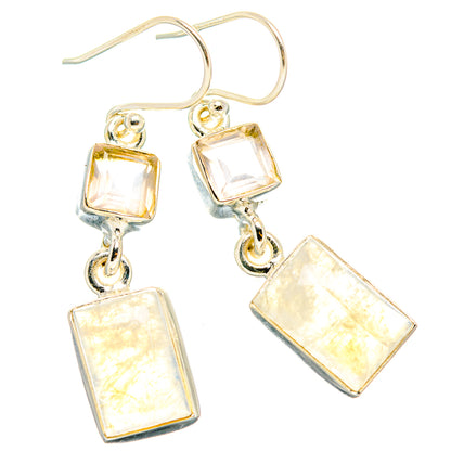 Rainbow Moonstone Earrings handcrafted by Ana Silver Co - EARR429722 - Photo 2