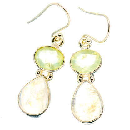Rainbow Moonstone Earrings handcrafted by Ana Silver Co - EARR429727 - Photo 2