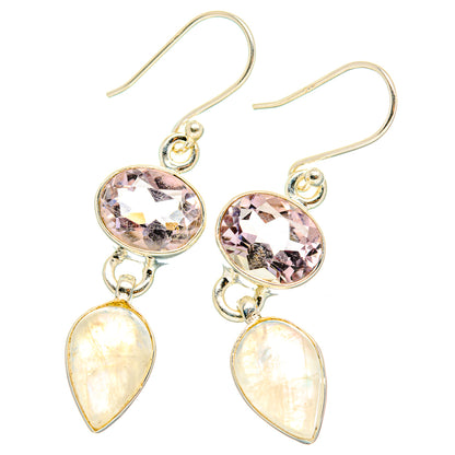 Rainbow Moonstone Earrings handcrafted by Ana Silver Co - EARR429731 - Photo 2