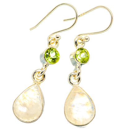 Rainbow Moonstone Earrings handcrafted by Ana Silver Co - EARR429736 - Photo 2