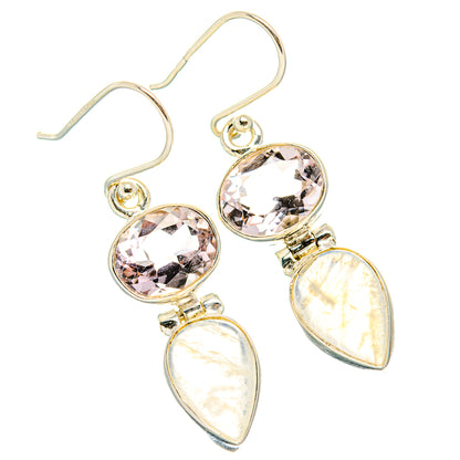 Rainbow Moonstone Earrings handcrafted by Ana Silver Co - EARR429746 - Photo 2