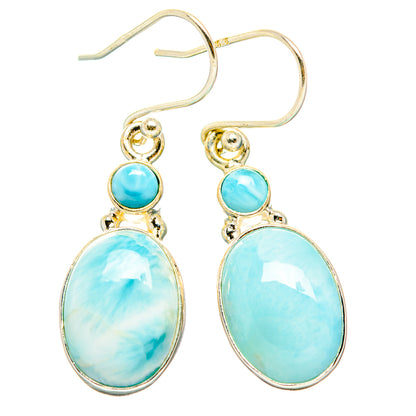 Larimar Earrings handcrafted by Ana Silver Co - EARR429774 - Photo 2