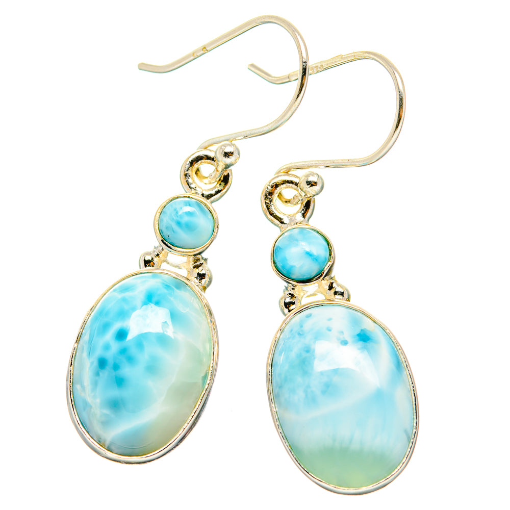 Larimar Earrings handcrafted by Ana Silver Co - EARR429808 - Photo 2