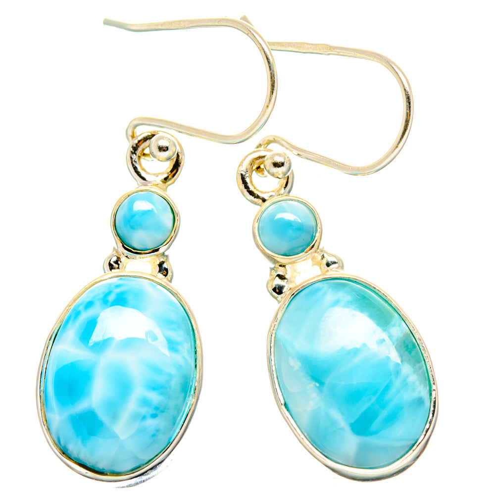 Larimar Earrings handcrafted by Ana Silver Co - EARR429835 - Photo 2