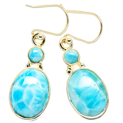 Larimar Earrings handcrafted by Ana Silver Co - EARR429835 - Photo 2