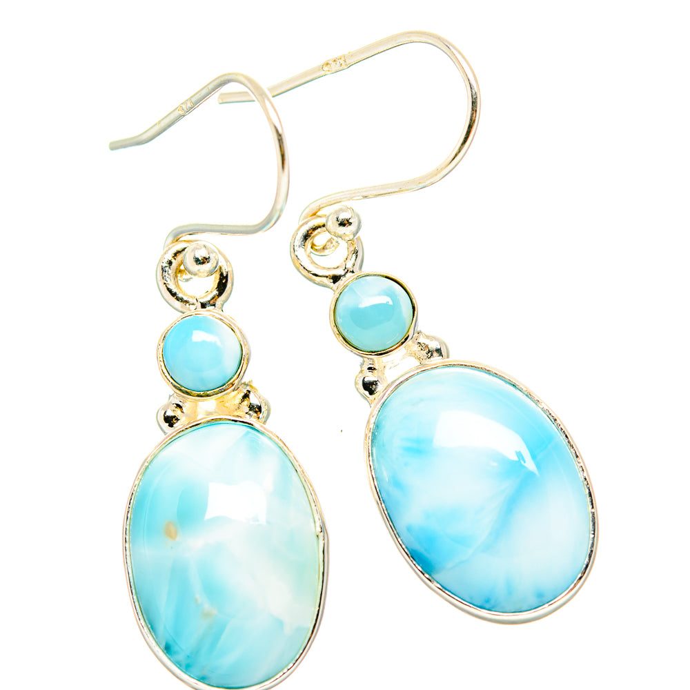 Larimar Earrings handcrafted by Ana Silver Co - EARR429868 - Photo 2