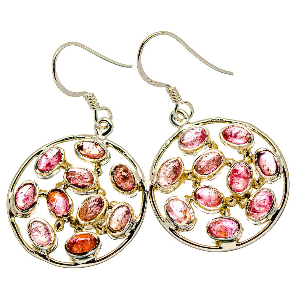 Pink Tourmaline Earrings handcrafted by Ana Silver Co - EARR429871 - Photo 2
