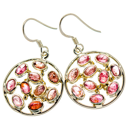 Pink Tourmaline Earrings handcrafted by Ana Silver Co - EARR429871 - Photo 2