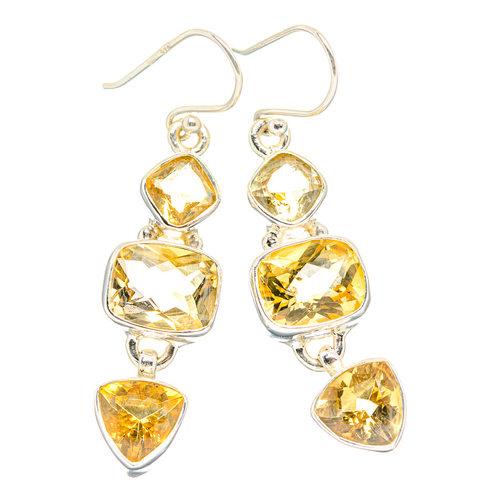 Citrine Earrings handcrafted by Ana Silver Co - EARR429882 - Photo 2