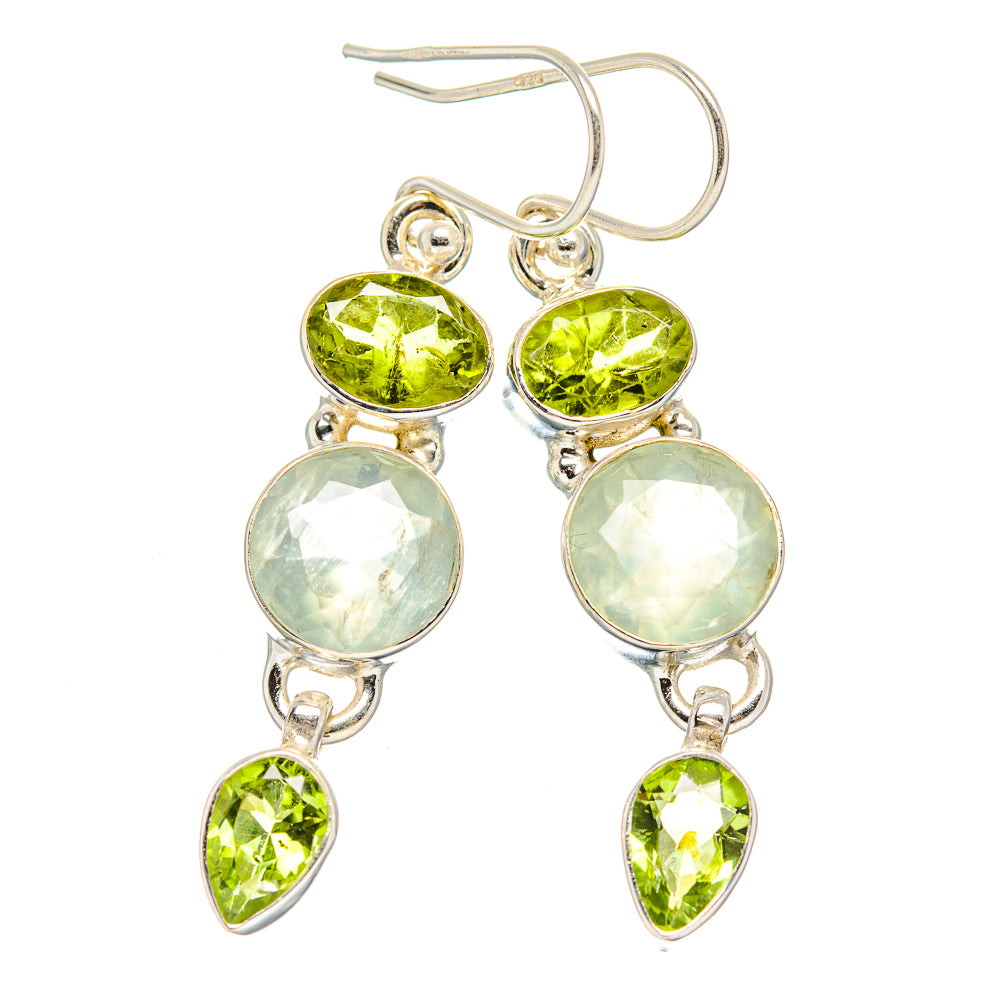 Prehnite Earrings handcrafted by Ana Silver Co - EARR429886 - Photo 2