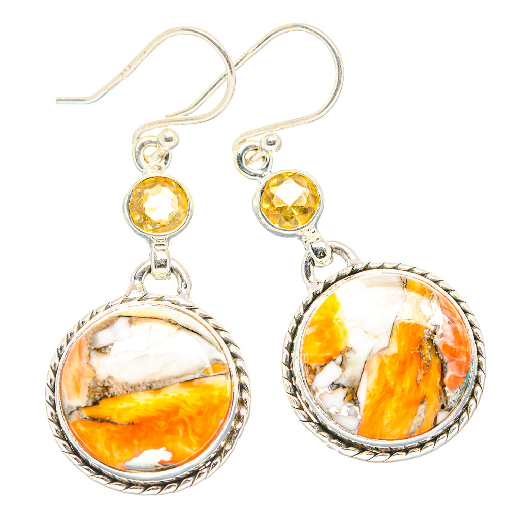 Brecciated Mookaite Earrings handcrafted by Ana Silver Co - EARR429898 - Photo 2