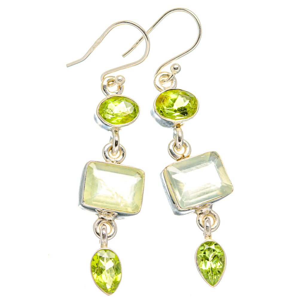 Prehnite Earrings handcrafted by Ana Silver Co - EARR429902 - Photo 2