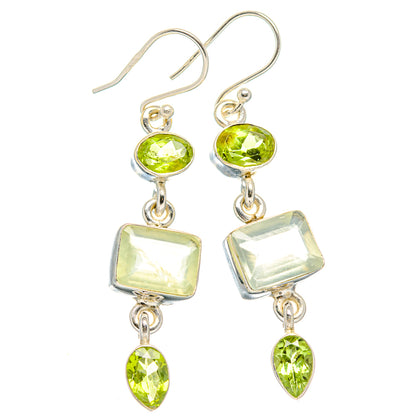 Prehnite Earrings handcrafted by Ana Silver Co - EARR429902 - Photo 2