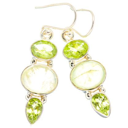 Prehnite Earrings handcrafted by Ana Silver Co - EARR429904 - Photo 2