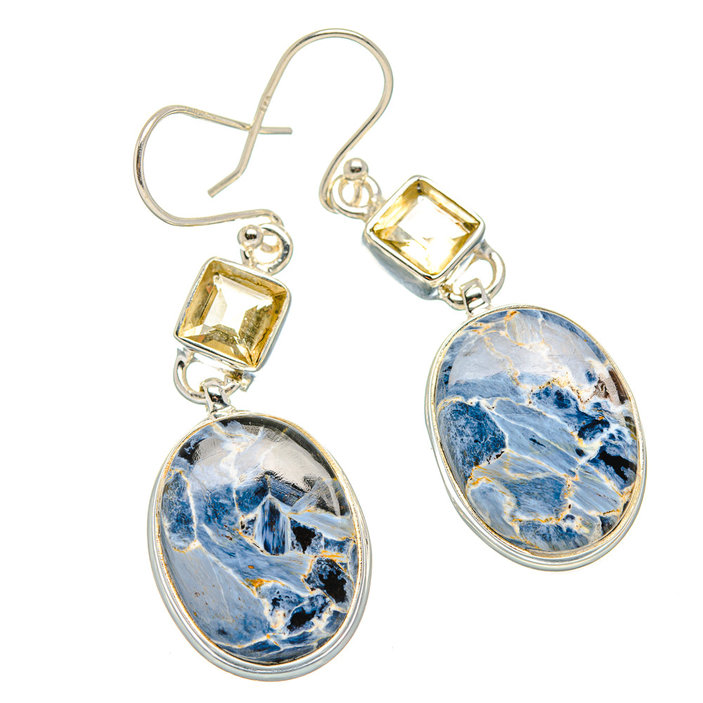 Pietersite Earrings handcrafted by Ana Silver Co - EARR429906 - Photo 2
