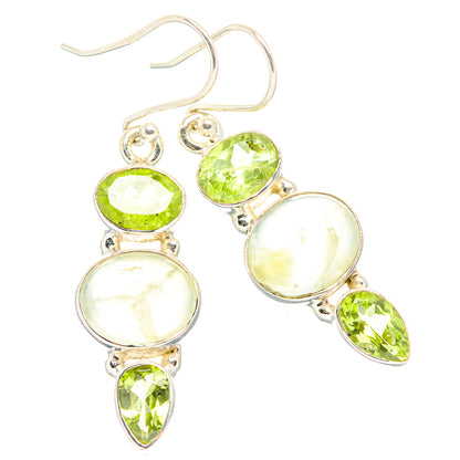 Prehnite Earrings handcrafted by Ana Silver Co - EARR429909 - Photo 2