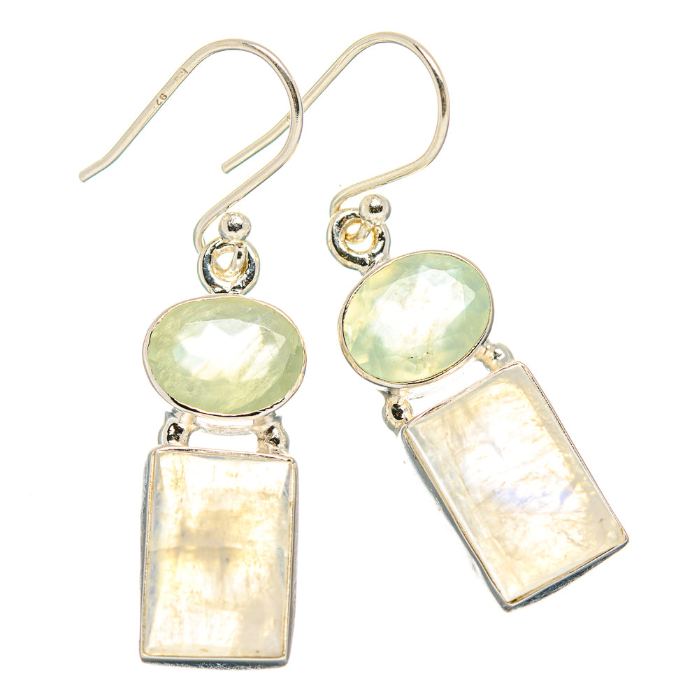 Rainbow Moonstone Earrings handcrafted by Ana Silver Co - EARR429912 - Photo 2