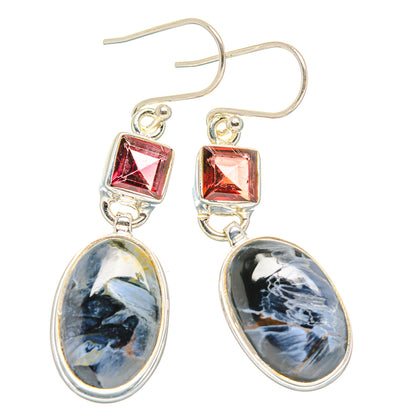Pietersite Earrings handcrafted by Ana Silver Co - EARR429919 - Photo 2