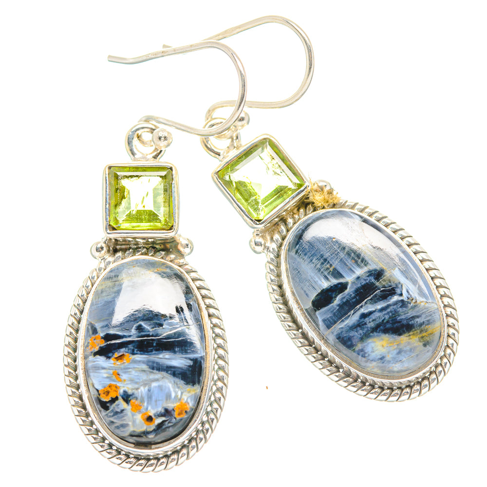 Pietersite Earrings handcrafted by Ana Silver Co - EARR429926 - Photo 2