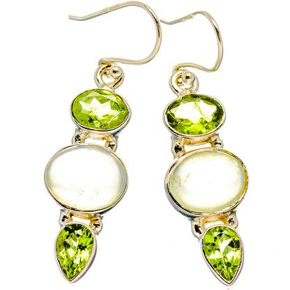 Prehnite Earrings handcrafted by Ana Silver Co - EARR429939 - Photo 2