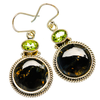 Pietersite Earrings handcrafted by Ana Silver Co - EARR429948 - Photo 2