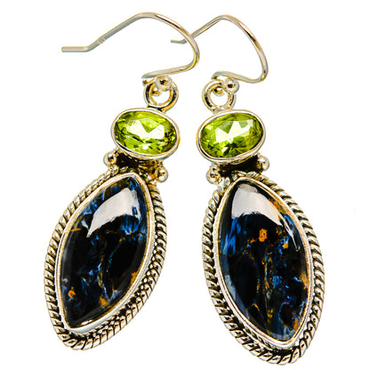 Pietersite Earrings handcrafted by Ana Silver Co - EARR429950 - Photo 2