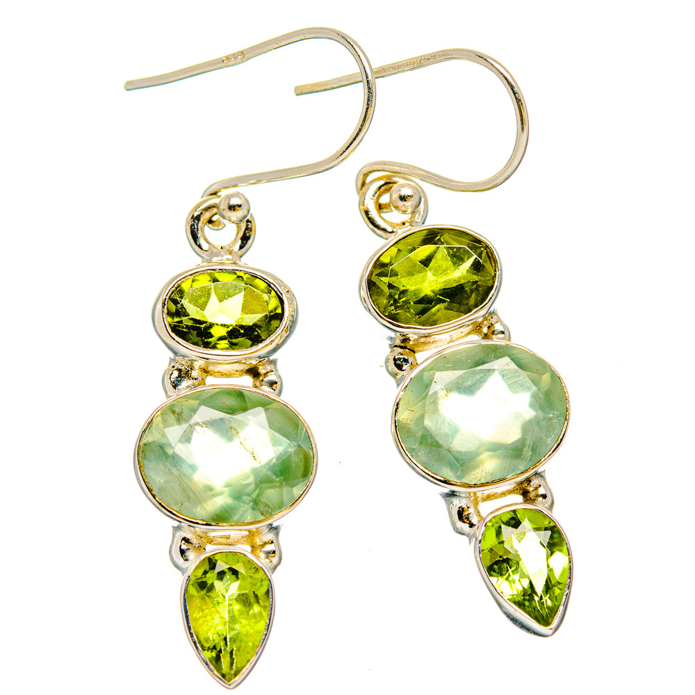 Prehnite Earrings handcrafted by Ana Silver Co - EARR429951 - Photo 2