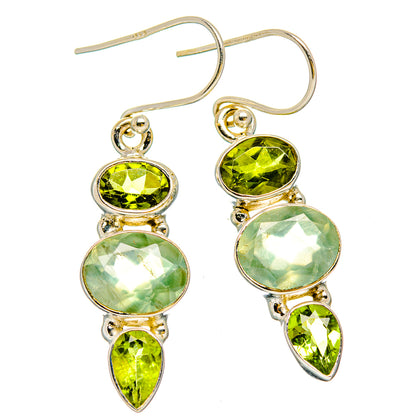 Prehnite Earrings handcrafted by Ana Silver Co - EARR429951 - Photo 2