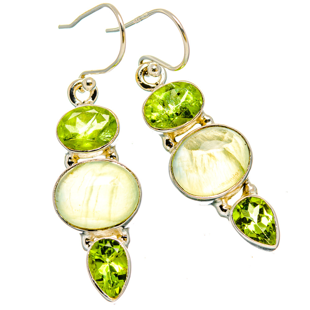 Prehnite Earrings handcrafted by Ana Silver Co - EARR429955 - Photo 2