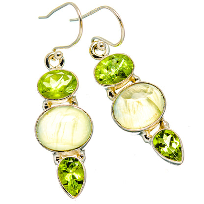 Prehnite Earrings handcrafted by Ana Silver Co - EARR429955 - Photo 2