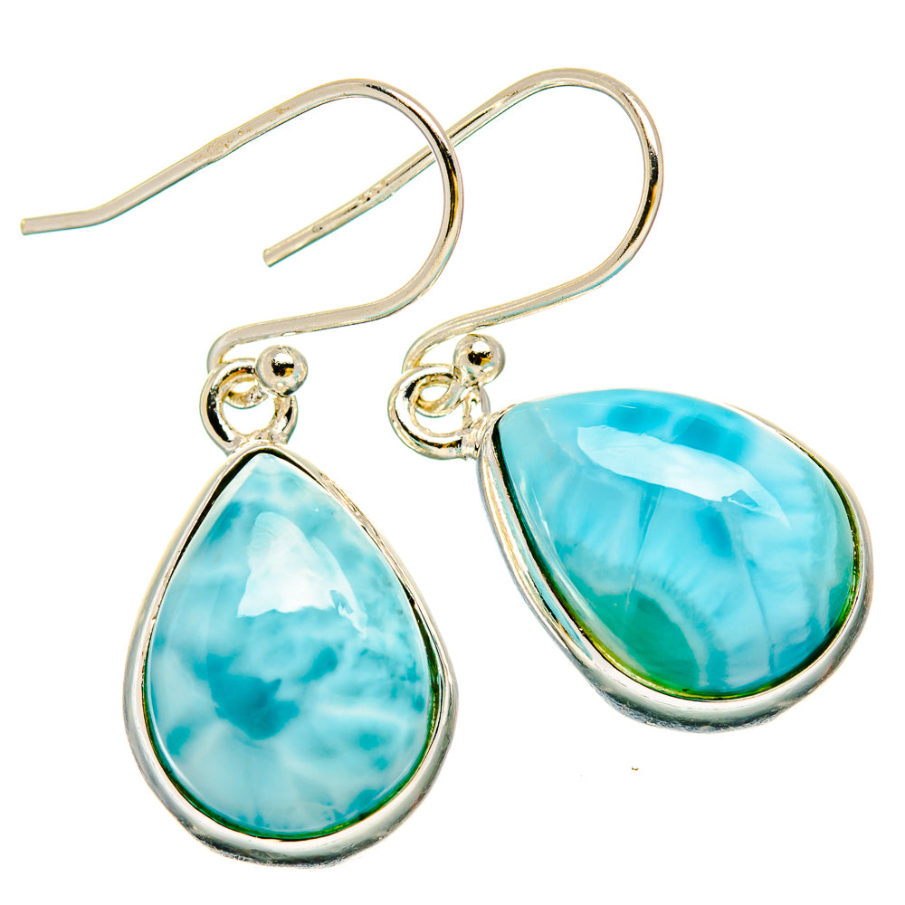 Larimar Earrings handcrafted by Ana Silver Co - EARR429960 - Photo 2