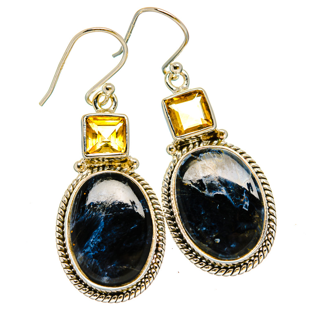 Pietersite Earrings handcrafted by Ana Silver Co - EARR429965 - Photo 2
