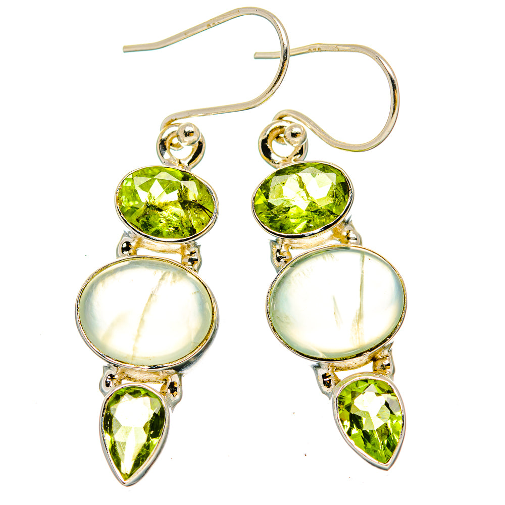Prehnite Earrings handcrafted by Ana Silver Co - EARR429966 - Photo 2