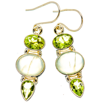 Prehnite Earrings handcrafted by Ana Silver Co - EARR429966 - Photo 2