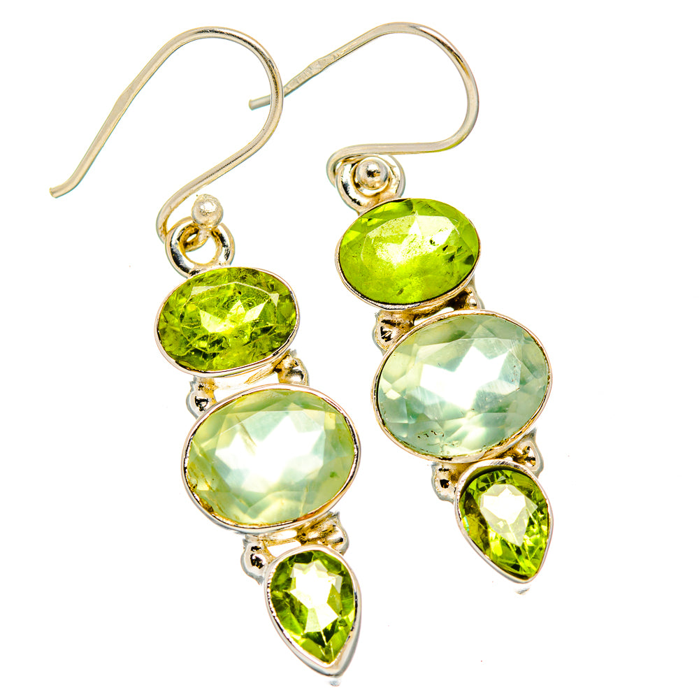Prehnite Earrings handcrafted by Ana Silver Co - EARR429970 - Photo 2