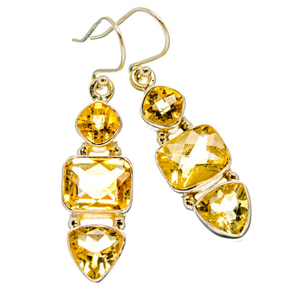Citrine Earrings handcrafted by Ana Silver Co - EARR429979 - Photo 2