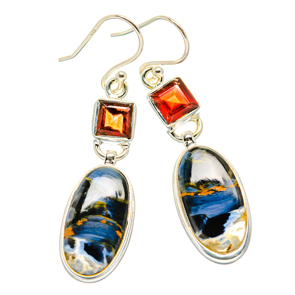 Pietersite Earrings handcrafted by Ana Silver Co - EARR429983 - Photo 2