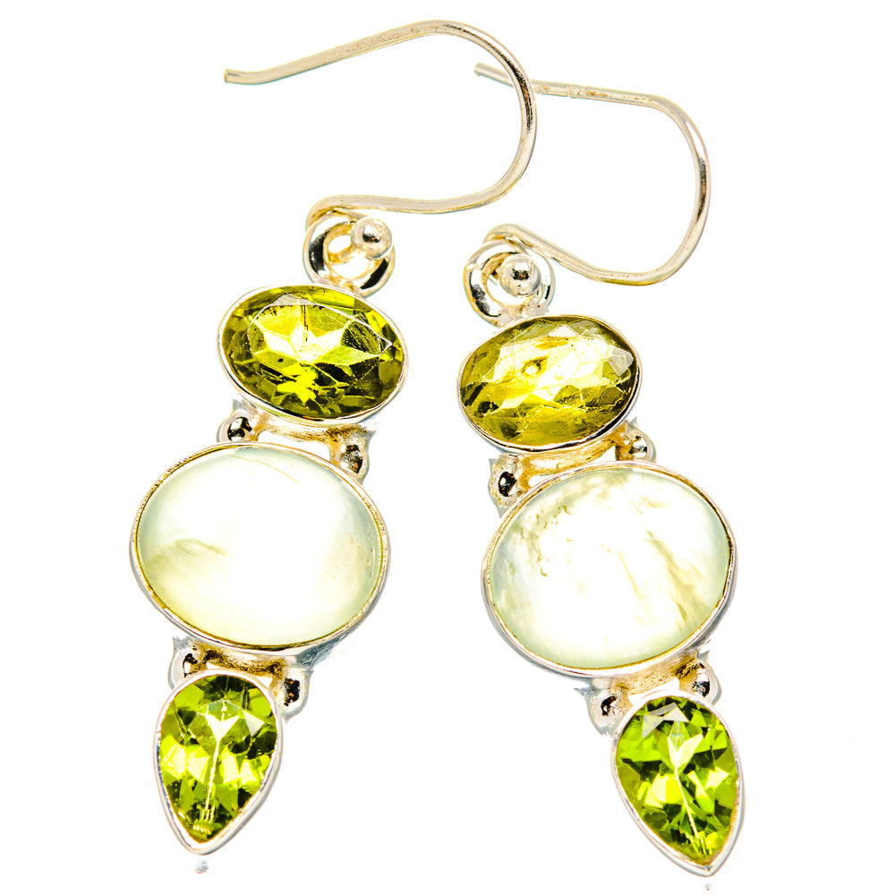Prehnite Earrings handcrafted by Ana Silver Co - EARR429984 - Photo 2